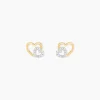 Histoire d'Or Boucles D'oreilles Puces Marineta Or Jaune Oxyde De Zirconium