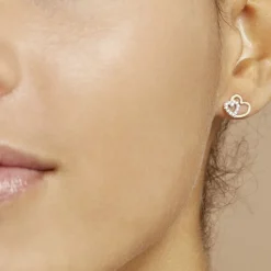 Histoire d'Or Boucles D'oreilles Puces Marineta Or Jaune Oxyde De Zirconium