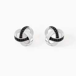 Boucles D'oreilles Puces Melina Argent Blanc Oxyde De Zirconium-Histoire d'Or Hot