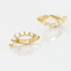 Histoire d'Or Boucles D'oreilles Puces Marlyatou Or Jaune Oxyde De Zirconium