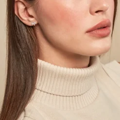 Histoire d'Or Boucles D'oreilles Puces Margret Or Jaune Oxyde De Zirconium