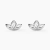 Boucles D'oreilles Puces Malva Argent Blanc Oxyde De Zirconium-Histoire d'Or Hot