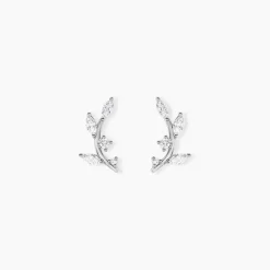 Histoire d'Or Boucles D'oreilles Puces Milda Argent Blanc Oxyde De Zirconium