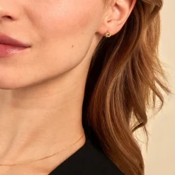 Histoire d'Or Boucles D'oreilles Puces Nils Or Jaune