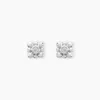 Boucles D'oreilles Puces Neorah Argent Blanc Oxyde De Zirconium-Histoire d'Or Clearance