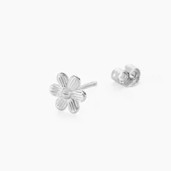 Histoire d'Or Boucles D'oreilles Puces Niva Argent Blanc