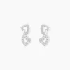 Histoire d'Or Boucles D'oreilles Puces Nonna Argent Blanc Oxyde De Zirconium