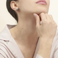 Histoire d'Or Boucles D'oreilles Puces Nolwen Argent  Céramique Oxyde De Zirconium