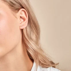 Histoire d'Or Boucles D'oreilles Puces Nichole Or Jaune Diamant Synthétique