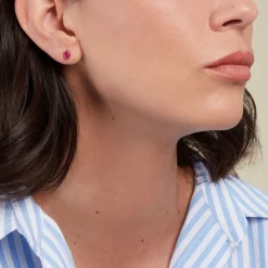 Histoire d'Or Boucles D'oreilles Puces Ovale