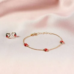 Histoire d'Or Boucles D'oreilles Puces Or Jaune Syringa Smalto