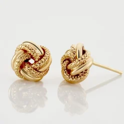 Histoire d'Or Boucles D'oreilles Puces Or Jaune Guermana