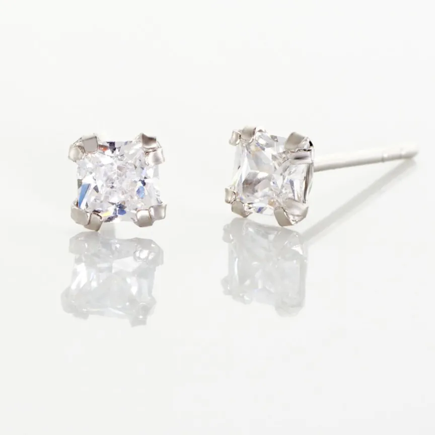 Boucles D'oreilles Puces De Zirconium-Histoire d'Or Clearance