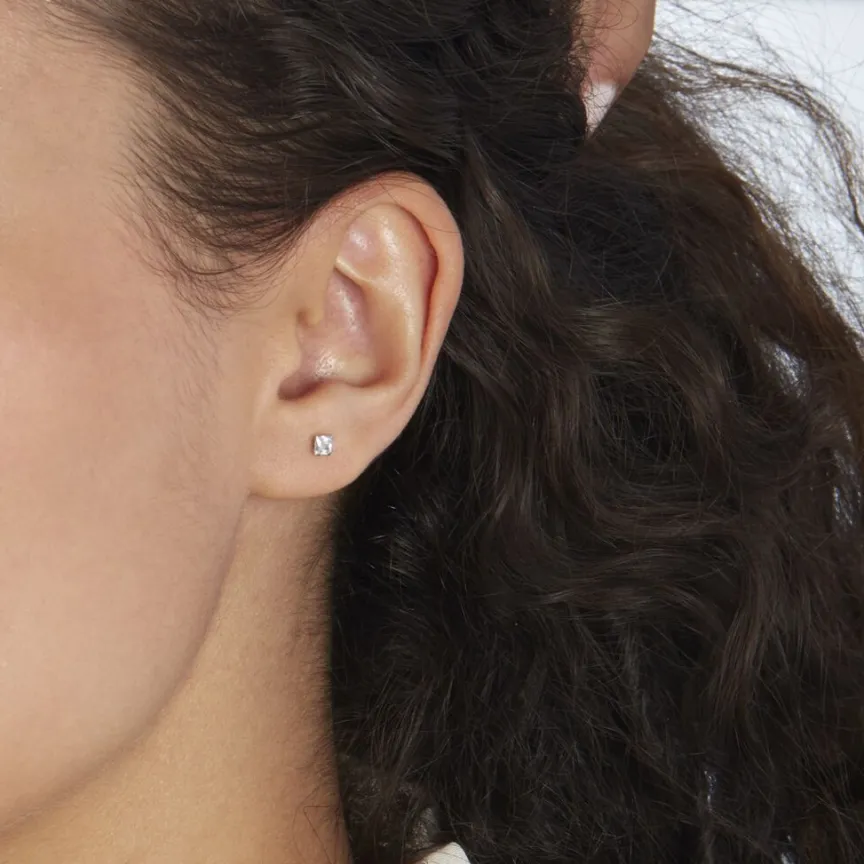 Boucles D'oreilles Puces De Zirconium-Histoire d'Or Clearance