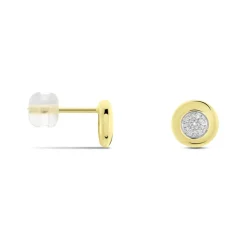 Boucles D'oreilles Puces Or Jaune Laurissa Diamants-Histoire d'Or Discount