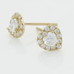 Histoire d'Or Boucles D'oreilles Puces Or Jaune Festuca Oxydes De Zirconium