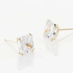 Boucles D'oreilles Puces Or Jaune Doreen Oxydes De Zirconium-Histoire d'Or Discount