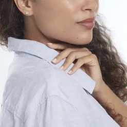 Boucles D'oreilles Puces Or Jaune Doreen Oxydes De Zirconium-Histoire d'Or Discount