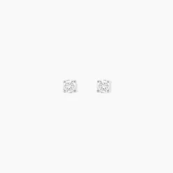 Boucles D'oreilles Puces Or Blanc Aphrodite Diamants-Histoire d'Or Outlet