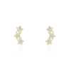 Boucles D'oreilles Puces Or Jaune Youssa Oxydes De Zirconium-Histoire d'Or Sale