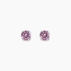 Histoire d'Or Boucles D'oreilles Puces Or Blanc Oxydes De Zirconium