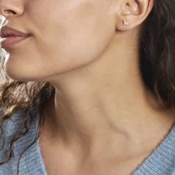 Histoire d'Or Boucles D'oreilles Puces Or Jaune Fragaria Oxydes