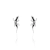 Boucles D'oreilles Puces Oya Argent Blanc Oxyde De Zirconium-Histoire d'Or Clearance