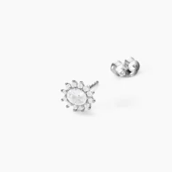 Histoire d'Or Boucles D'oreilles Puces Oliviane Argent Blanc Oxyde De Zirconium