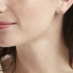 Histoire d'Or Boucles D'oreilles Puces Or Jaune Albizia Oxydes De Zirconium