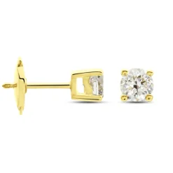 Boucles D'oreilles Puces Or Jaune Victoria Diamants-Histoire d'Or Clearance