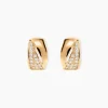 Boucles D'oreilles Puces Oliwia Plaqué Or Jaune Oxyde De Zirconium-Histoire d'Or Online