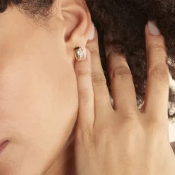 Boucles D'oreilles Puces Oliwia Plaqué Or Jaune Oxyde De Zirconium-Histoire d'Or Online