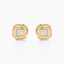 Boucles D'oreilles Puces Or Jaune Urlanie Diamants-Histoire d'Or New