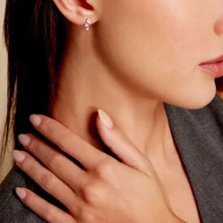 Histoire d'Or Boucles D'oreilles Puces Osip Or Jaune Oxyde De Zirconium