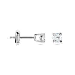 Boucles D'oreilles Puces Or Blanc Aphrodite Diamant-Histoire d'Or Sale