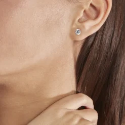 Boucles D'oreilles Puces Or Jaune Katherina Oxyde De Zirconium-Histoire d'Or Hot