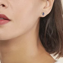 Histoire d'Or Boucles D'oreilles Puces Ovale