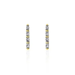Boucles D'oreilles Puces Or Jaune Puces Judy Diamants-Histoire d'Or Outlet