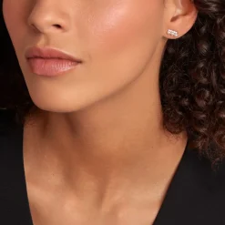 Histoire d'Or Boucles D'oreilles Puces Or Jaune Patxi Perles Oxydes