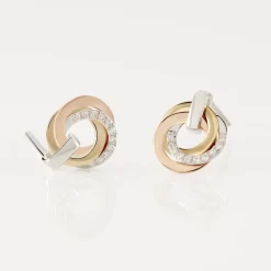 Boucles D'oreilles Puces Or Tricolore Vanadissa Diamants-Histoire d'Or Sale