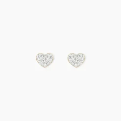 Boucles D'oreilles Puces Or Jaune Ianuaria Cristal-Histoire d'Or Outlet