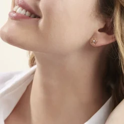 Boucles D'oreilles Puces Or Jaune Afua Diamants-Histoire d'Or Sale