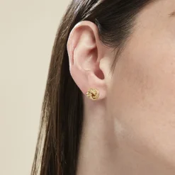 Histoire d'Or Boucles D'oreilles Puces Or Jaune Campanula