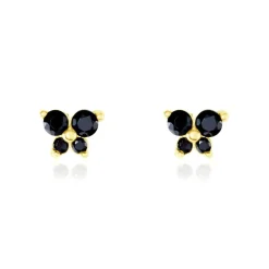 Histoire d'Or Boucles D'oreilles Puces Or Jaune Oxydes De Zirconium