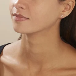 Histoire d'Or Boucles D'oreilles Puces Or Jaune Pamila Diamants