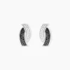 Boucles D'oreilles Puces Oia Or Blanc Diamant-Histoire d'Or New