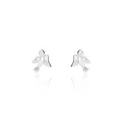 Histoire d'Or Boucles D'oreilles Puces Osie Argent Blanc