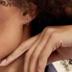 Boucles D'oreilles Puces Or Jaune Clothilde Topaze Et Oxydes-Histoire d'Or Online