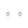 Boucles D'oreilles Puces Petrine Argent Blanc Oxyde De Zirconium-Histoire d'Or Clearance