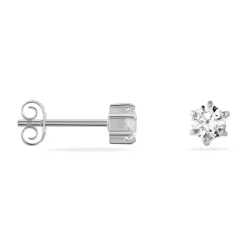 Boucles D'oreilles Puces Petrine Argent Blanc Oxyde De Zirconium-Histoire d'Or Clearance